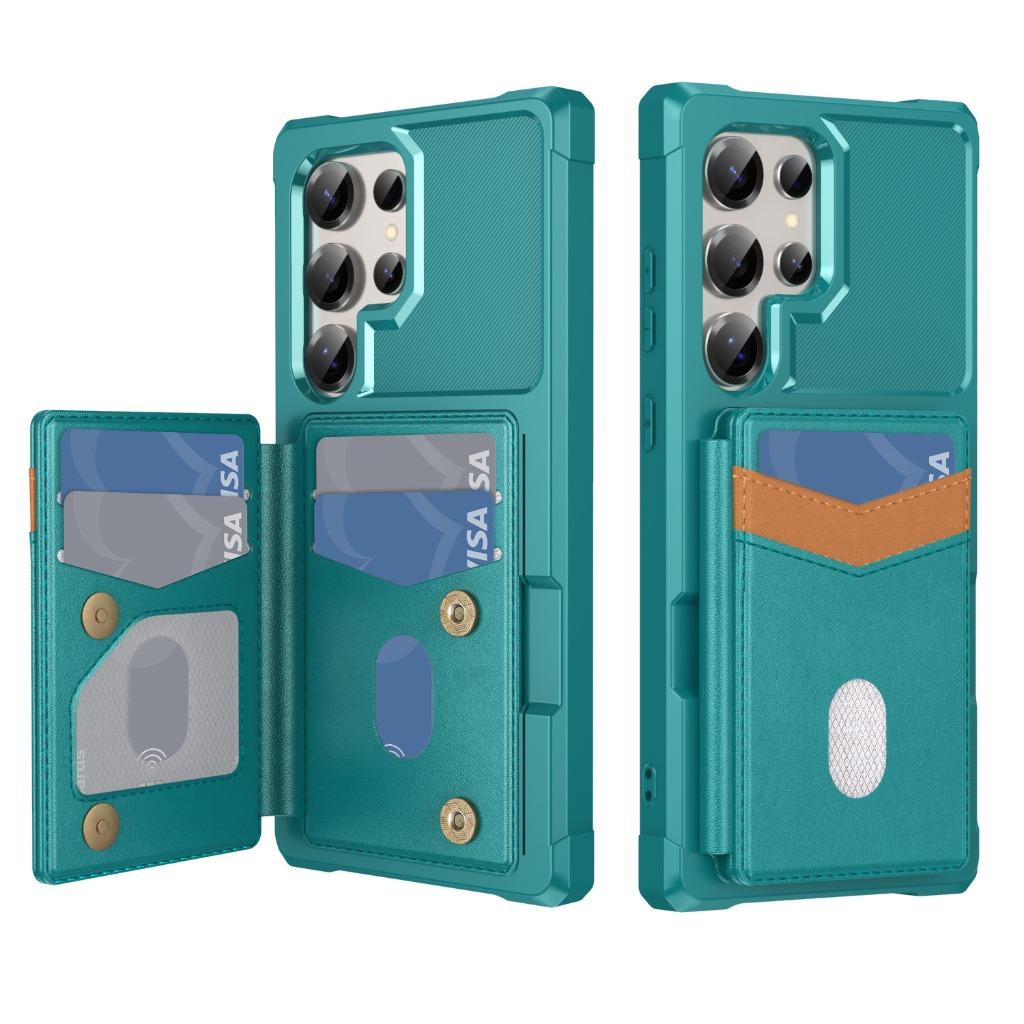 Flip Card Slot Holder Wallet Phone Case For Samsung Galaxy S21 S22 S26 Ultra S25 Edge S24 Plus S23 FE A57 A37 A17 Armor Cover