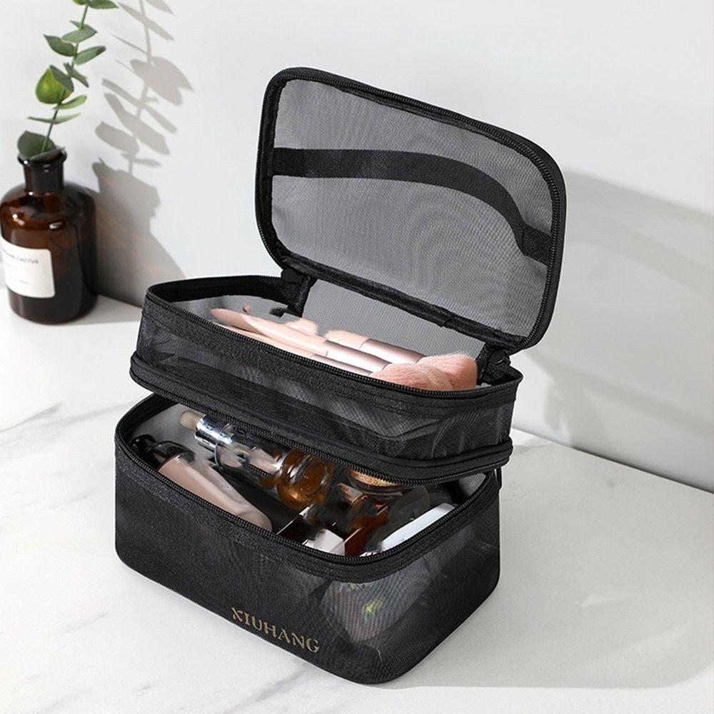 Damen-Make-up-Etui, hochwertige Kulturtasche, Reise-Kosmetiktasche
