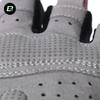 Fingerless cycling gloves quick release size L gray