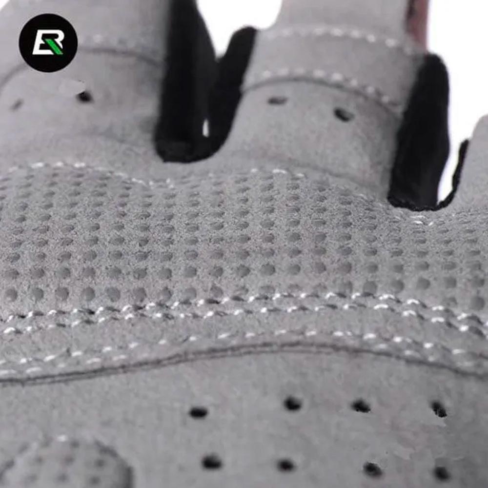 Fingerless cycling gloves quick release size L gray