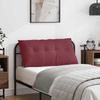 Back Cushion Burgundy Red 100 x 19 x 50 cm Fabric