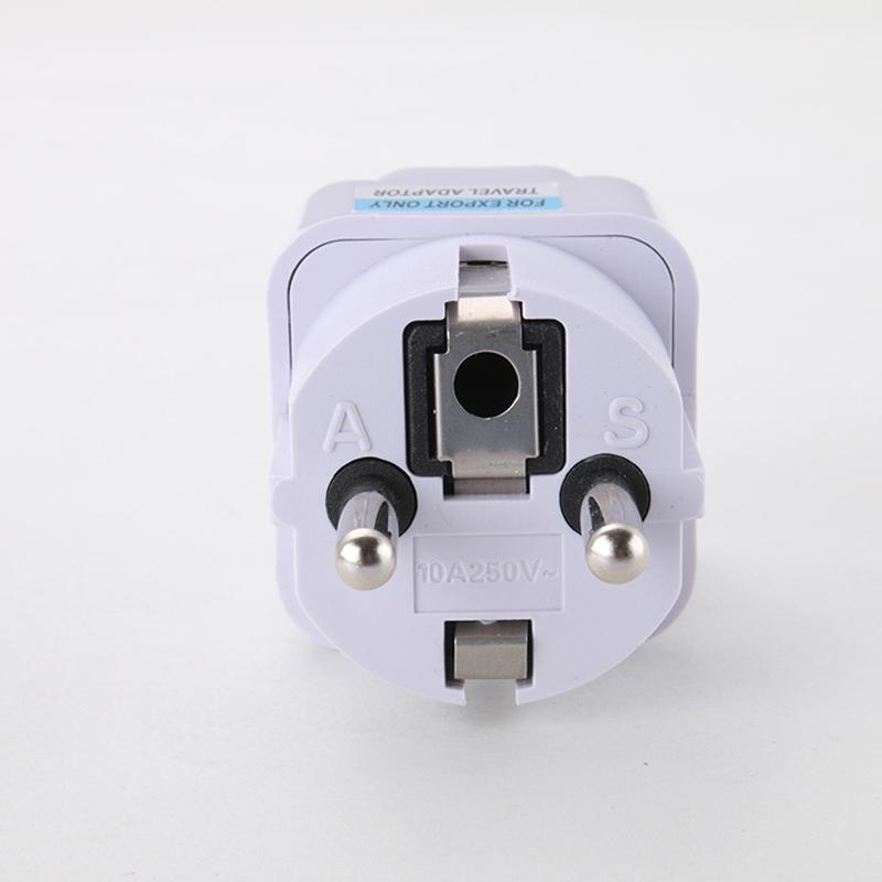 Universal DE Plug Adapter USA To Euro Europe Travel Wall AC Power Charger Adapter Converter 2 Round Pin Socket