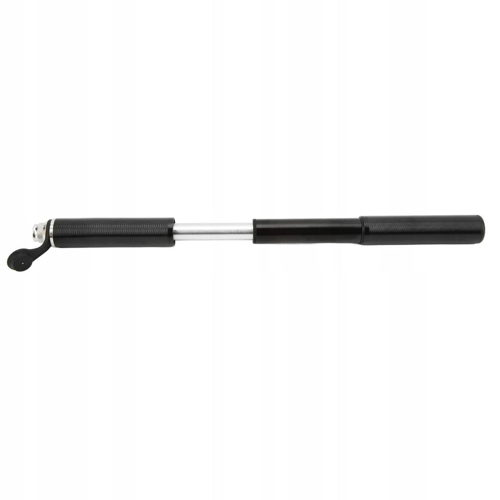 Shrader Presta tire pump with hose, aluminum bottle mount