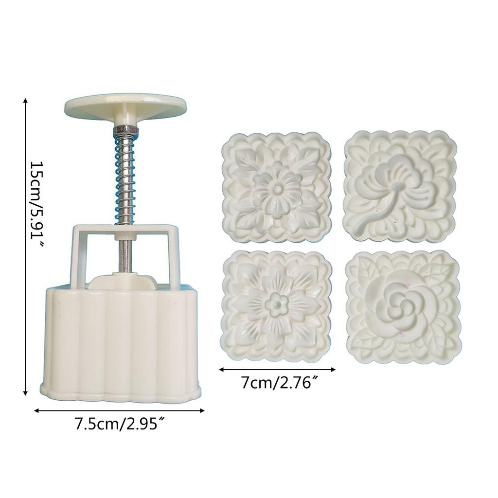 180g Stampini per Dolci a Forma di Fiore Torte Lunari Stampini per Torte Lunari Taglierini Pressione Manuale Materiale Plastico Accessori per la Cottura