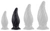 Plug Spiral Pik M 15 X 6.2cm Black - DarkSil - SILICONE ANAL PLUG