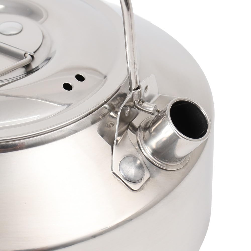 Iwatani-Primus Campfire Kettle 0.9L SS P-C743680 (Silver/FF) - Cookware for Camping and Outdoor Solo Use