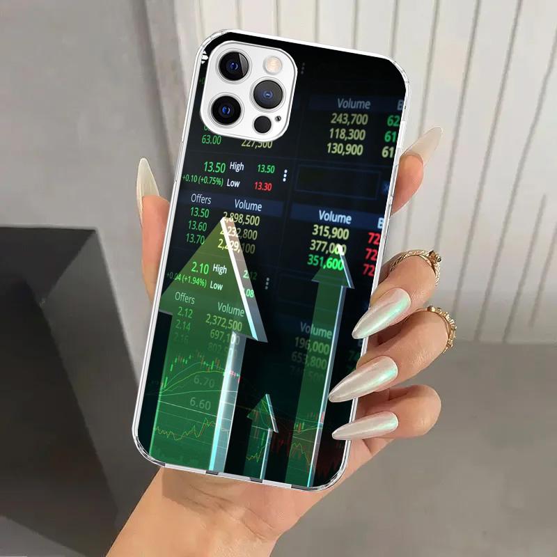 Trade Investment Forex Stock Market Phone Case for Iphone 17 Air 16 15 Plus 14 13 Mini 12 11 Pro Max 16E 7 8 SE 2020 Soft Funda