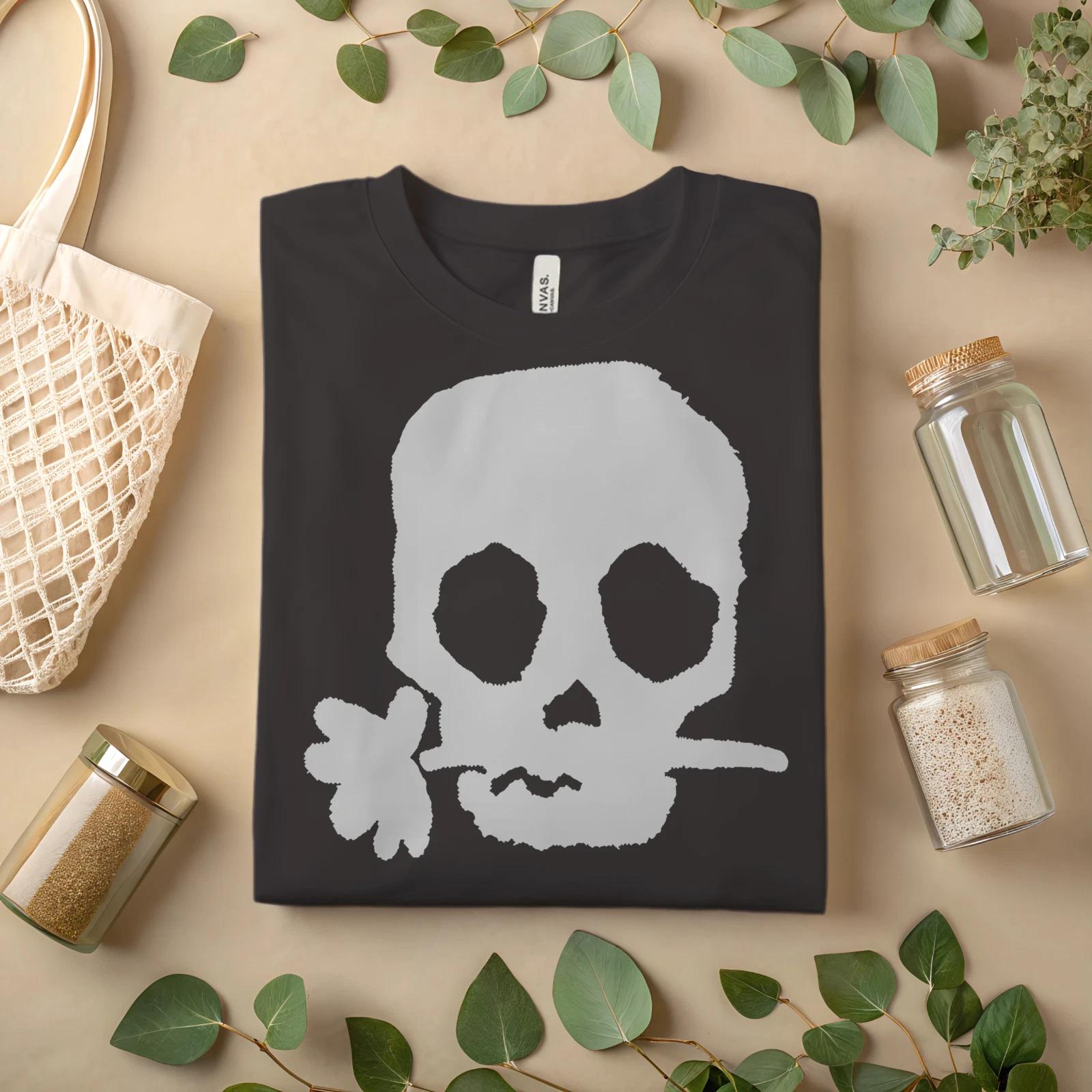 

Skull Clover T-Shirt – Minimalist Skeleton Graphic Tee A118 2XL