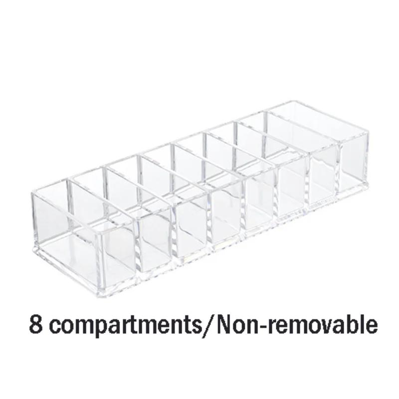 Clear Acrylic Makeup Cosmetics Organizer Storage Box Compact Jewelry and Cosmetic Storage Box for Vanity and Dresser
