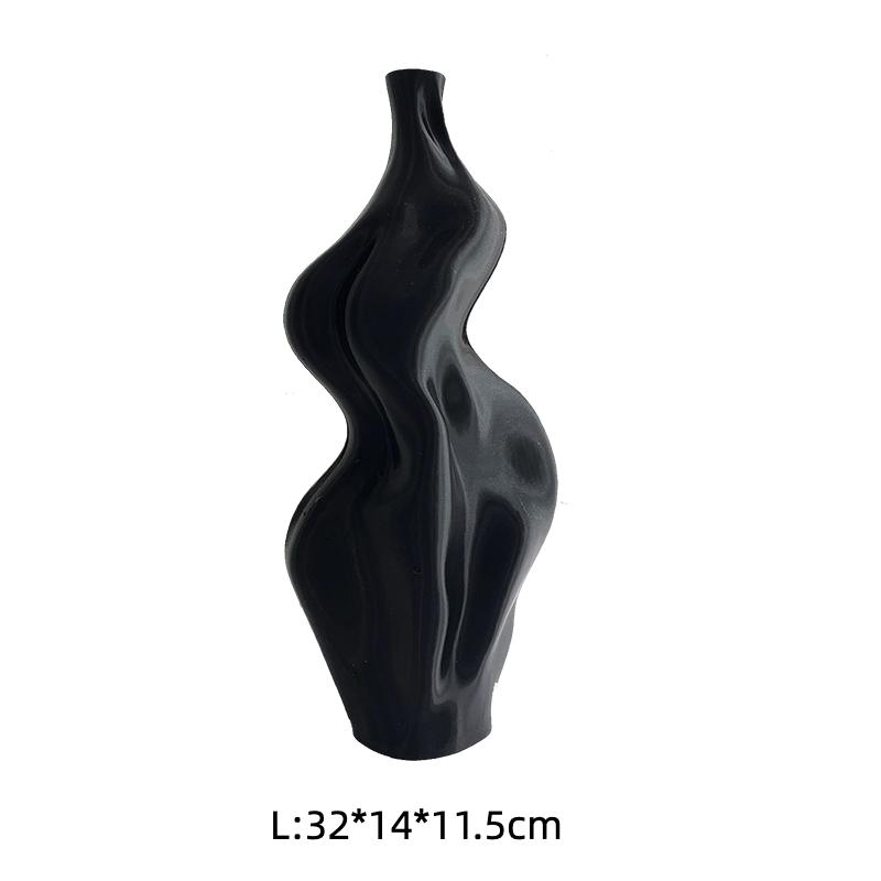 Modern Flower Vase 3D Printed Flower Vase Boho Unique Flower Vase St Patrick's Day Easter Decor Aesthetic Room Wedding Party Déc