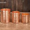 Mehrere Größen Vintage Reine Kupfer Frühstück Kaffee Tasse, Outdoor Wasserbecher, Handgefertigt Gehämmert Textur Haus Tee Tasse Geschirr