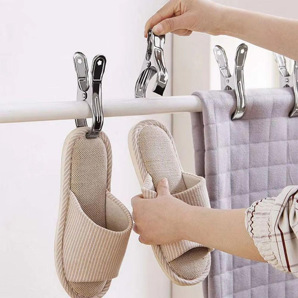Heavy Duty Clothes Pins Reusable Stainless Steel Clips Beach Towel Clips  Home Storage