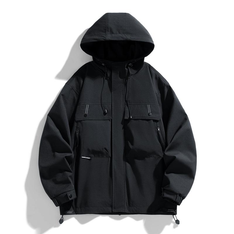 

Осенние новинки курток для отдыха на открытом воздухе для мужчин и женщин, модные ветрозащитные и водонепроницаемые рабочие куртки с капюшоном, ветровки, куртки для мужчин 3XL