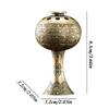 Wax Burner Zinc Alloy Incense Bowl Home Decoration For Meditation Space Yoga Room Hotel Outdoor Ceremony Church Temple