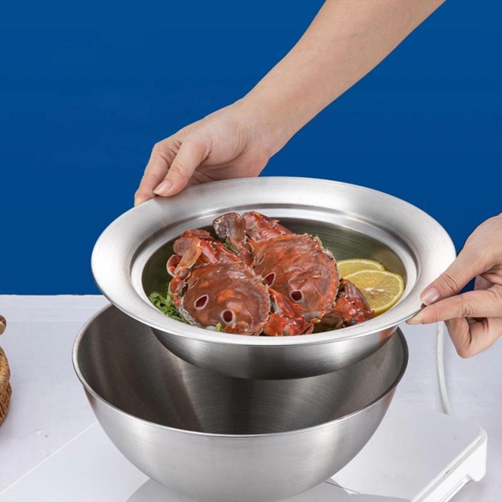 with Lid Food Steam Plate Portable Round Pot Insert Tray Kitchen Steamer Holder  Kitchen Supplies