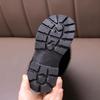 Warme lange Plüsch-Stiefel mit Reißverschluss hinten für Mädchen 2025 Winter Komfort Dicke Sohle Rutschfeste Stiefeletten Modische Unifarbene Kunstpelzstiefel Kind