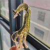 Fashion Creative Cartoon Personality Fun Alloy Oil Dripping Animal Accessories Giraffe Pin Brooch