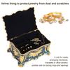 Metal Enamel Jewelry Box Rectangular Jewelry Organizer Trinket Box  Gemstone Storage Tray