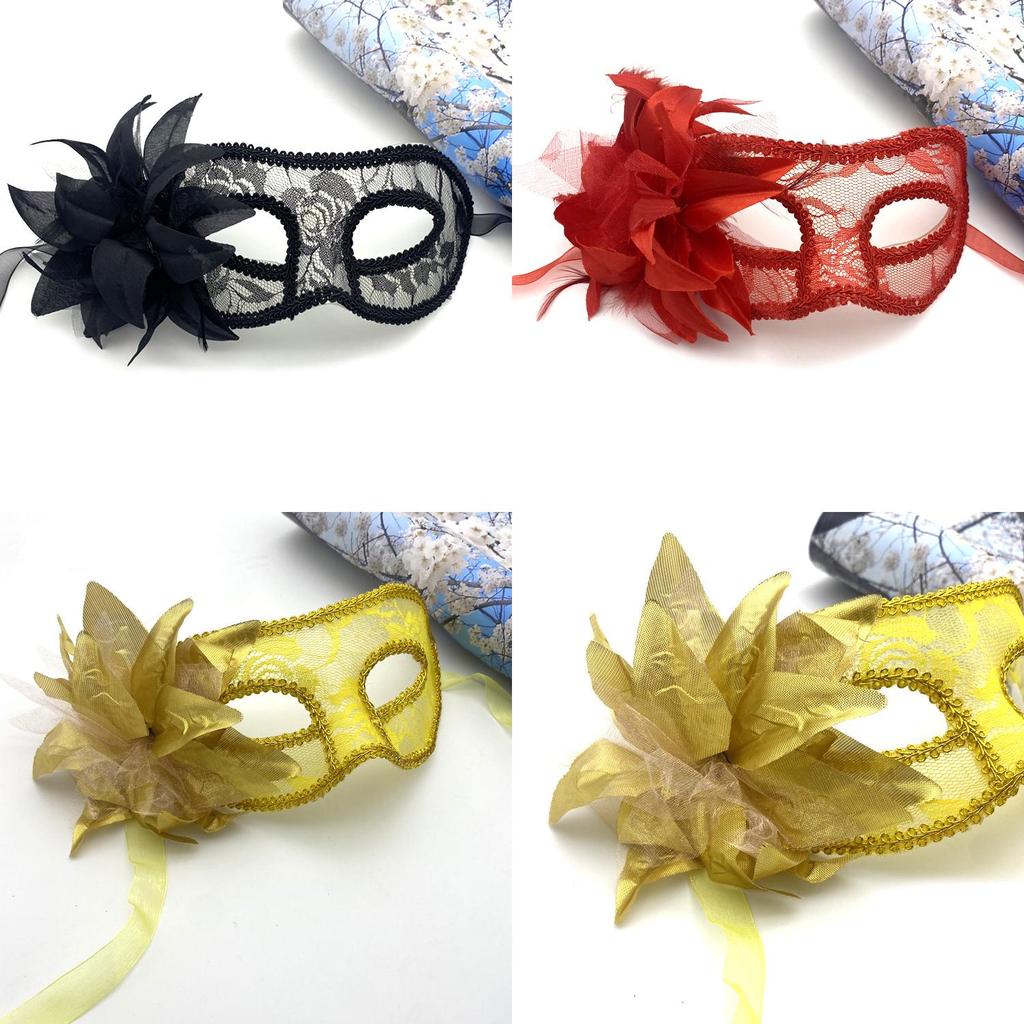 Venetian Masquerade Mask For Adults With Glittering Lace Handcrafted Costume Accessory For Halloween Parties