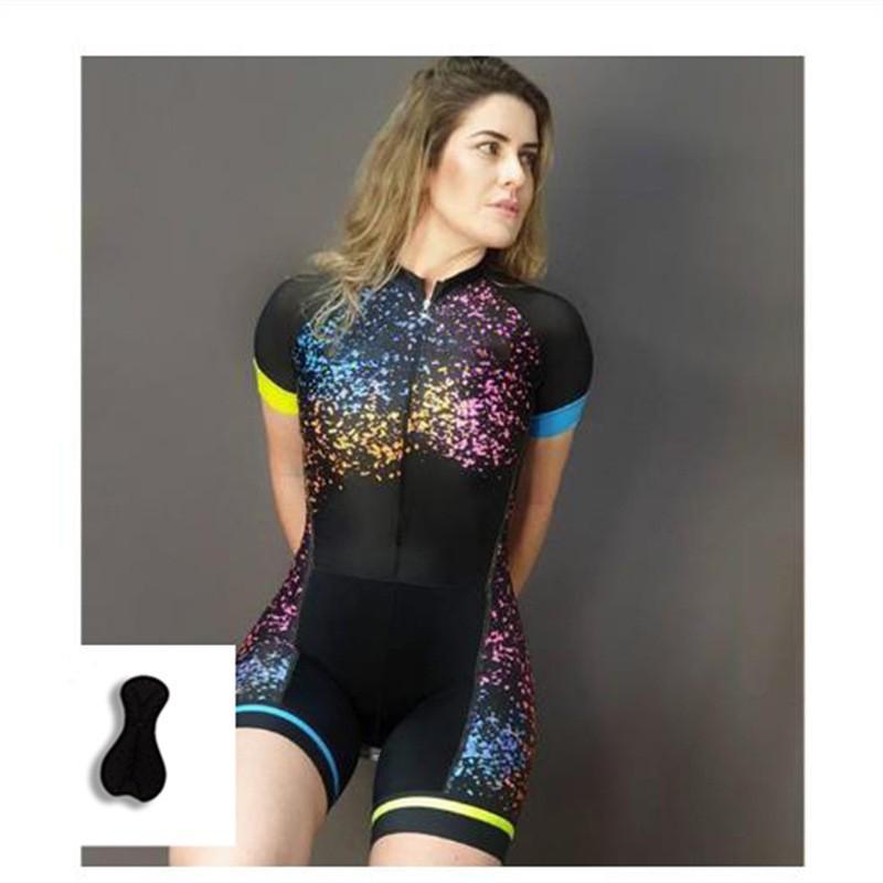 Road Bicycle One-piece Riding Suit Women s Mountain Cycling Sports Short-sleeve Breathable XXL