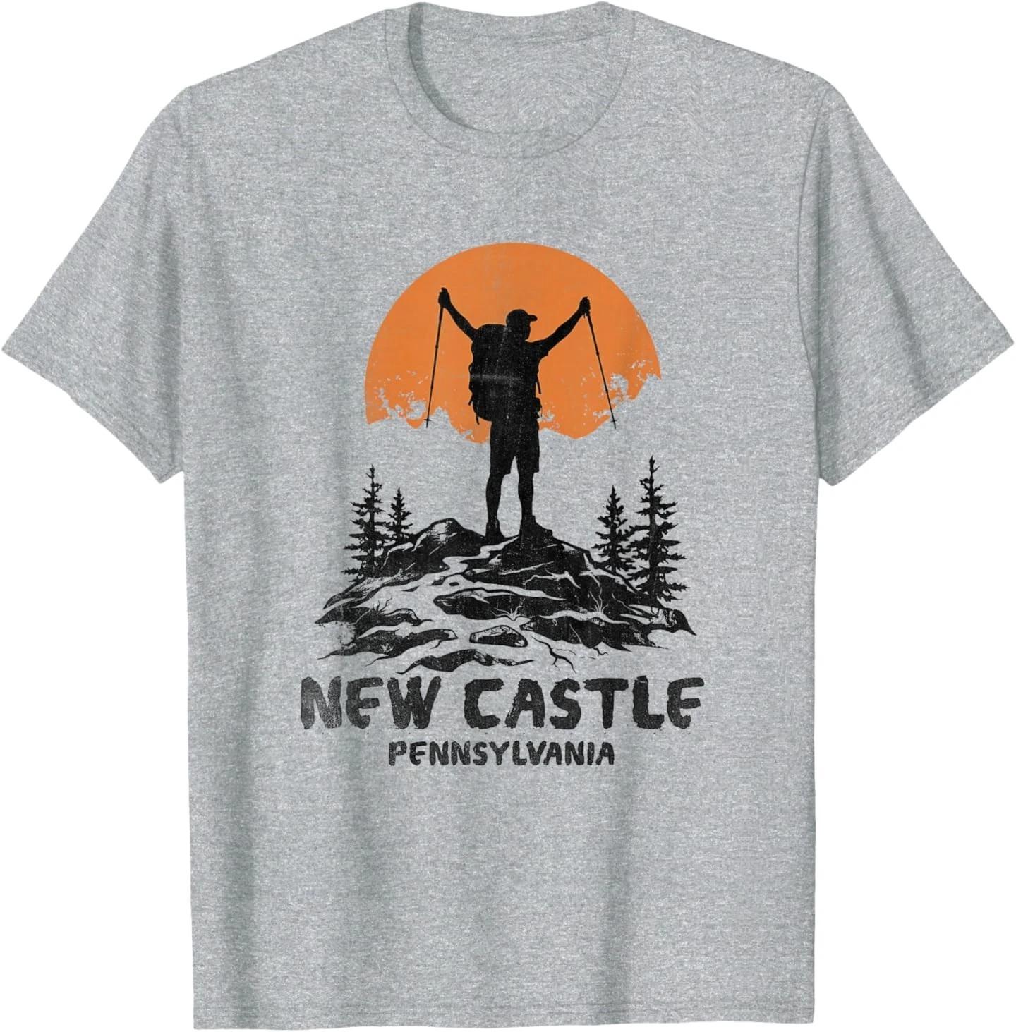 Футболка с дизайном «Приключение на природе в Нью-Касл, Пенсильвания» S