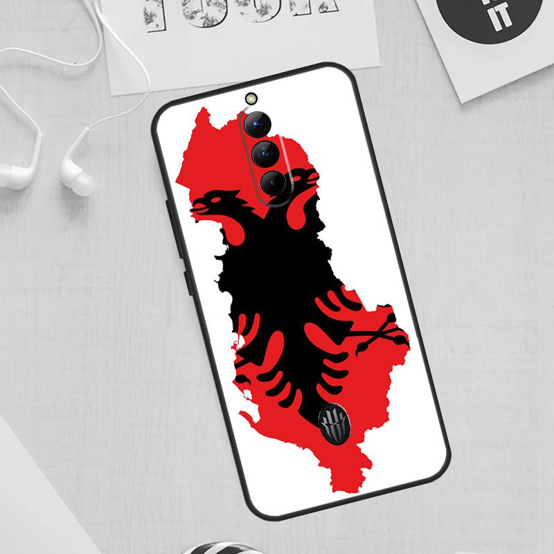 Albania Flag Eagle Case For ZTE Nubia Red Magic 11 10 9 8 8S 9S 10S Pro Plus 6 7 6S 7S For RedMagic 10 Air Cover