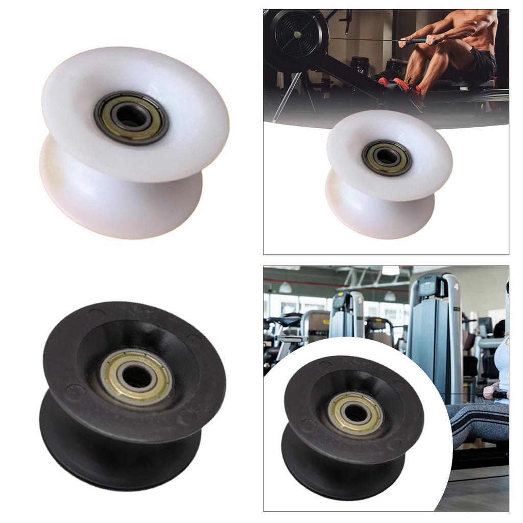 Rowing Machine Bearing Wheel Heavy Duty Gym Equipment Wheels Replacement Pulley for Fitness Exercise Strength Training Home Gym
