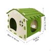 Cat House Enclosed Bed Kitten Shelter Cave Scratch Resistance with Air Vent Window for All