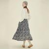 Chikita Tiered Skirt (Cotton Check) Black 243402Cbk