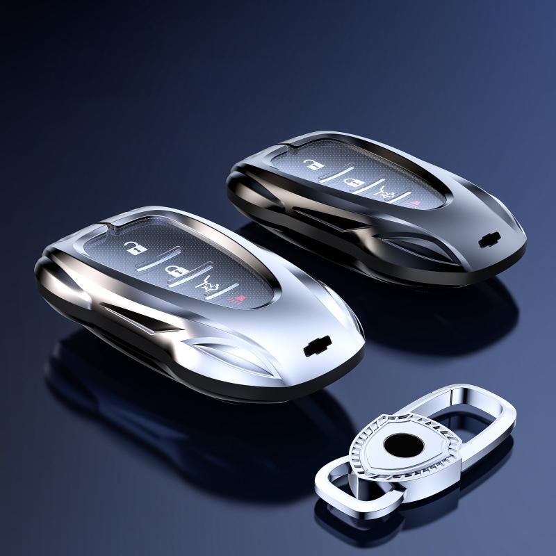 Zinc Alloy Car Key Case Cover for Chevrolet Onix Equinox Orlando Cruze Spark Sonic Camaro Volt Bolt Trax Malibu Blazer Traverse