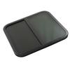 800x700mmm Rounded Sliding Windows Thick Tempered Glass UV Resistant Black Aluminum Alloy Frame with Screen for Caravan