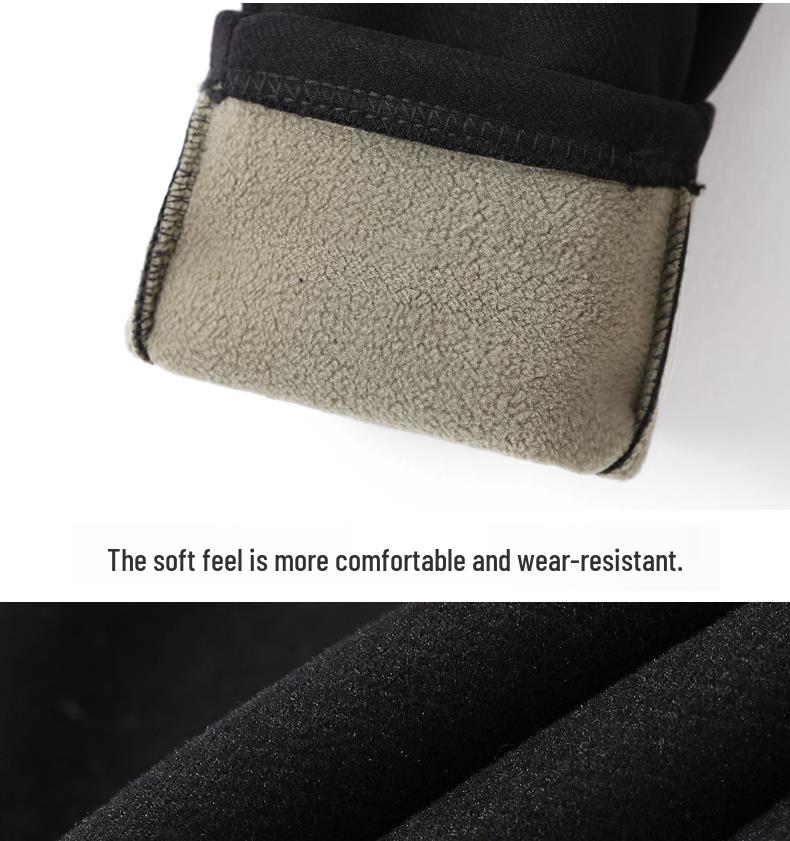 Mom's Thick Fleece Wool Pants for Winter & Middle-Aged Comfort