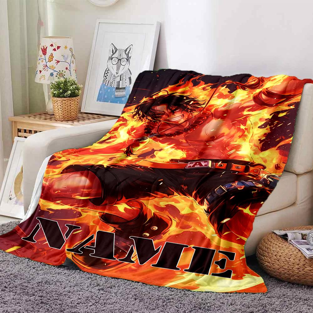 Customiz Name Personality One Piece Blanket Soft &Warm Sofa Office Bed Travel Lunch Break Blanket, Gift Suitable All Seasons