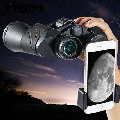 Telescopio profesional de alta potencia, visión nocturna de alta definición, binoculares para conciertos al aire libre, ocular agrandado, 20x50