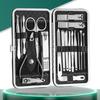 19Pcs Stainless Steel Nail Clippers Set Home Nail Care Kit Fashion Nail Sanding Tool  Gift