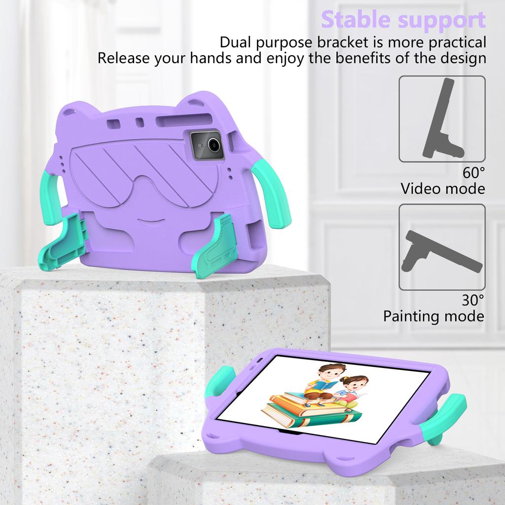 Kids Case for Lenovo Xiaoxin Pad 11 2024 10.6 Tab M11 TB330 K10 Pro 223FC M10 Plus 3rd Gen 125 P11 Plus J606F 607F Handle Cover