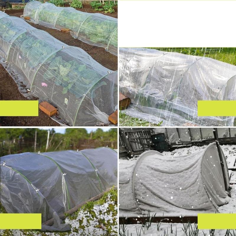 Gewächshausbogen Wachstunnel Gartenbogen Fiberglas Gartenbogenrahmen für Gartennetze Hochbeet Pflanzenschatten