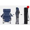 Outdoor Klappstuhl Tragbar Flexibel Blau Oxford-Gewebe Eisenrahmen Campingstuhl zum Angeln