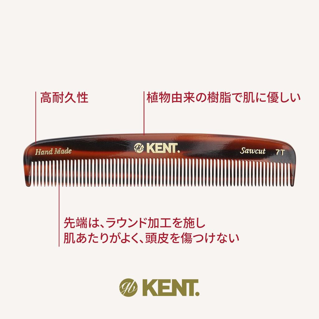 Handmade Pocket Hair Naturally Royal Warrant 7T G.B.KENT Comb, Originated, Holder,