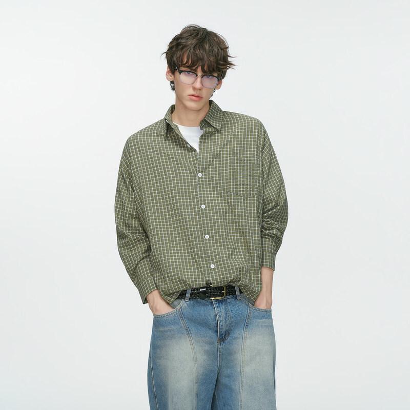 

DREAM MADE American Plaid Long Sleeve Shirt S