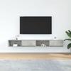 VidaXL Meubles TV 2 pcs gris béton 100x31x25,5 cm bois d'ingénierie, banc TV, meuble hifi, centre de divertissement, buffet 861479