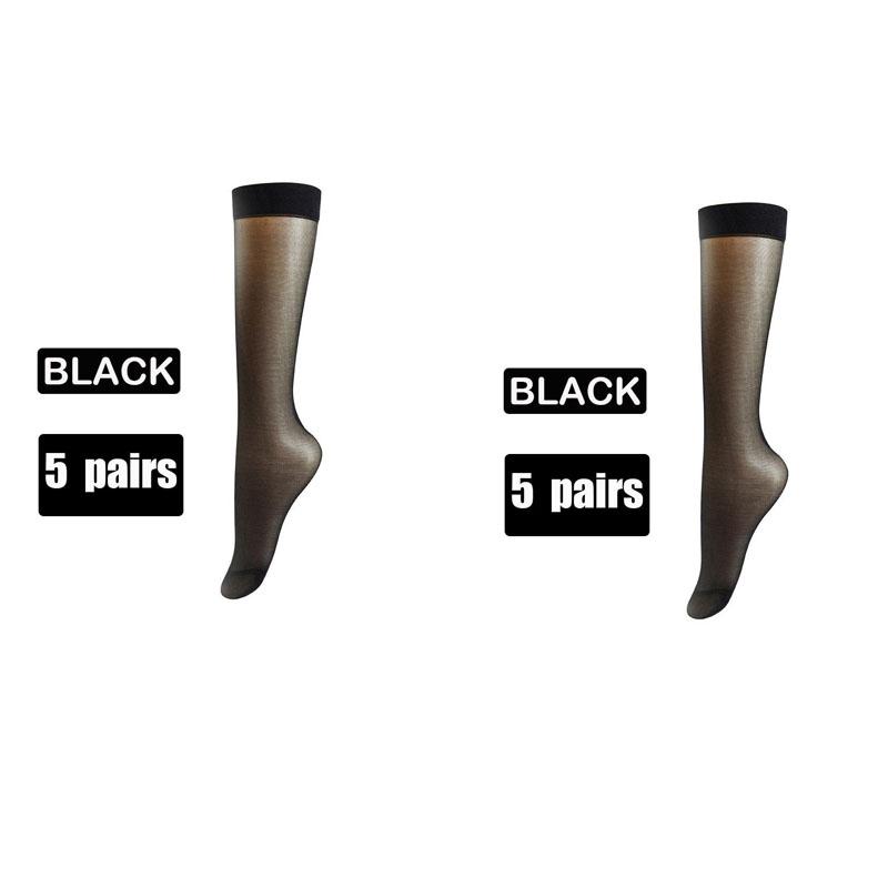 Bas en Nylon pour Femmes Ultra-fins Haute Qualité Longs pour Filles Transparents Élasticité Genou Confortables