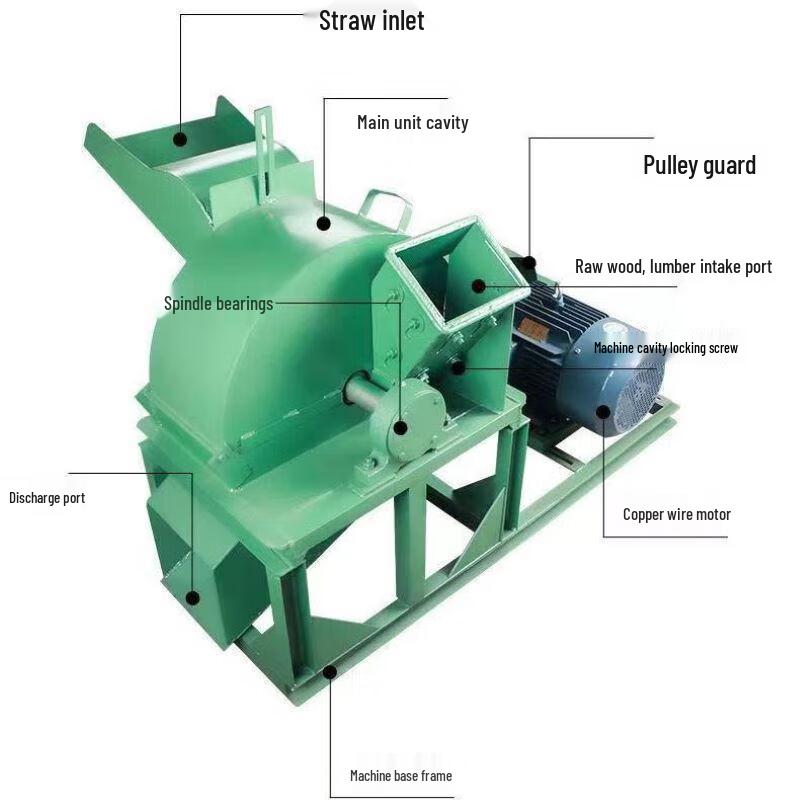 Multifunctional Wood Crusher and Branch Shredder CN plug (adapter included)