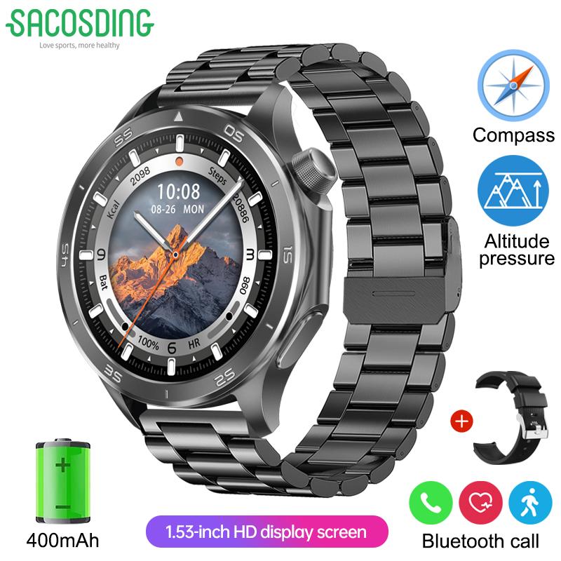 SACOSDING New For OPPO Watch X2 GPS Smart Watch Men High-end Business Men Bluetooth Call IP67 Waterproof Fitness Tracker Smartwatches