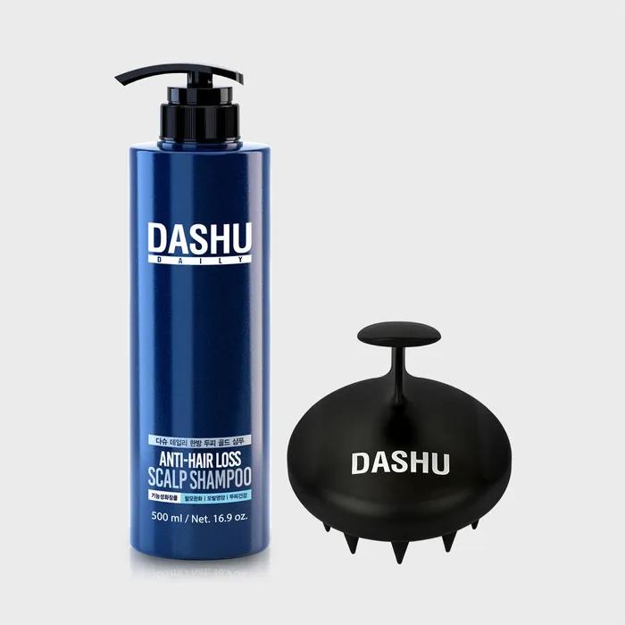 Dashu_Daily Protein Herbal Scalp Gold Shampoo EX 500ml + Shampoo Brush