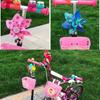 High Quality Colorful Long/Short Pole Scooter Decorative Cartoon Pinwheel Children Bicycle Windmill Bike Windmills