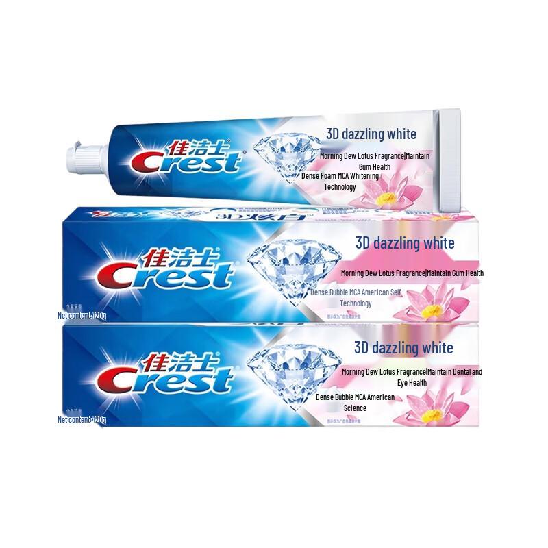 Crest 3D White Morning Dew Lotus Toothpaste