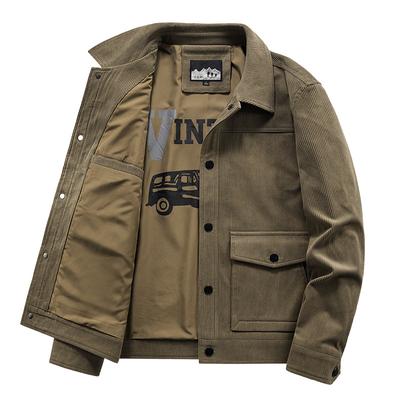 Autumn New Men's Jacket Casual Coat Men's Loose Large Size Men's Lapel Jacket Men's