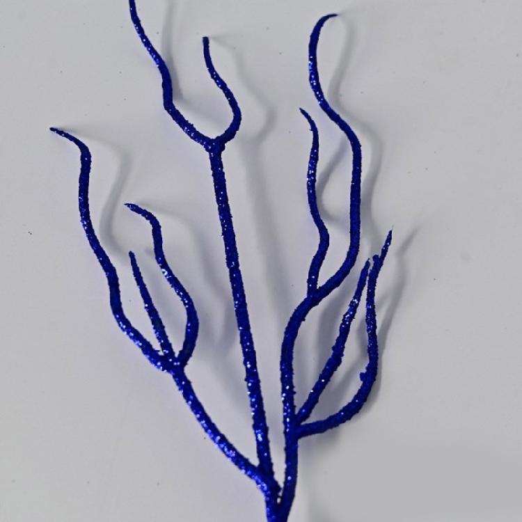 10pcs Textured Plastic Stems Glittering Christmas Picks Artficial Flower Leave Spring Festival Decoration