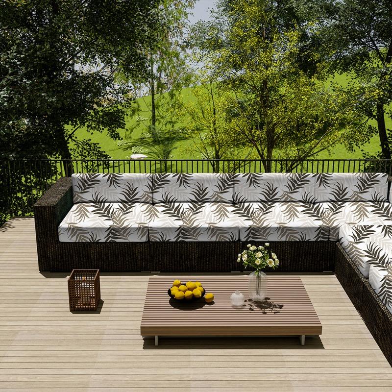 

Outdoor Waterproof Sofa Cover Home Hotel Garden Patio Rattan Corner Sofa Cover Sun-proof Anti-Dust Furniture Protector Cover 33x65x10cm-1PC